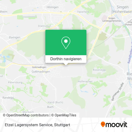 Etzel Lagersystem Service Karte