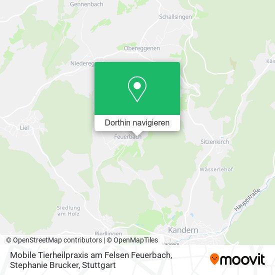 Mobile Tierheilpraxis am Felsen Feuerbach, Stephanie Brucker Karte