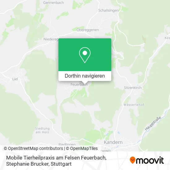 Mobile Tierheilpraxis am Felsen Feuerbach, Stephanie Brucker Karte