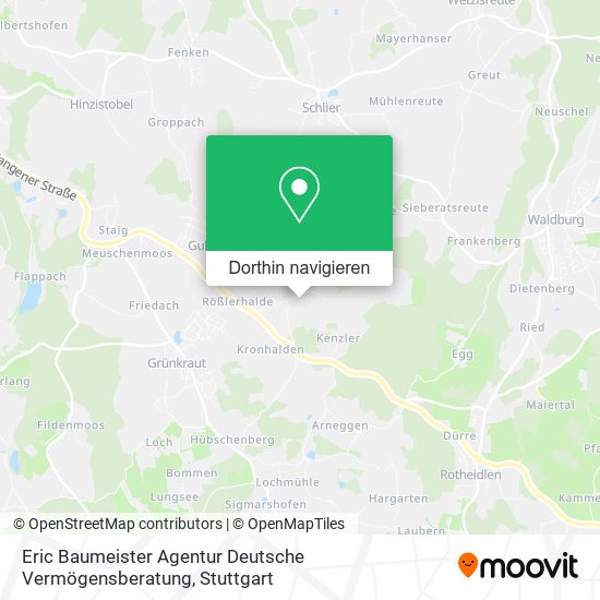Eric Baumeister Agentur Deutsche Vermögensberatung Karte