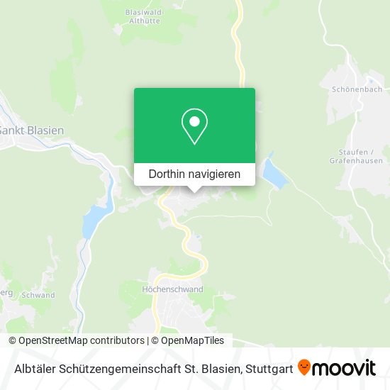 Albtäler Schützengemeinschaft St. Blasien Karte