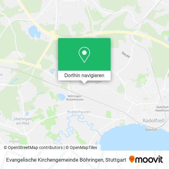 Evangelische Kirchengemeinde Böhringen Karte
