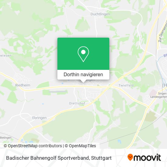 Badischer Bahnengolf Sportverband Karte