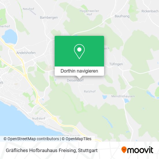 Gräfliches Hofbrauhaus Freising Karte