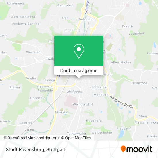 Stadt Ravensburg Karte