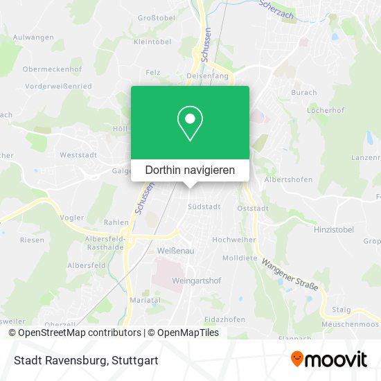 Stadt Ravensburg Karte