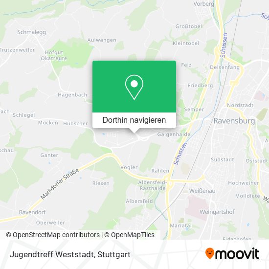 Jugendtreff Weststadt Karte