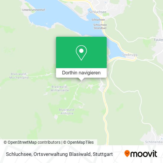 Schluchsee, Ortsverwaltung Blasiwald Karte