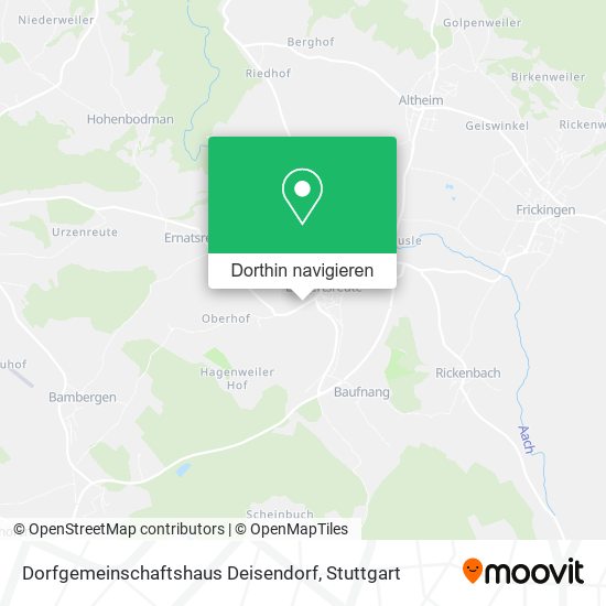 Dorfgemeinschaftshaus Deisendorf Karte