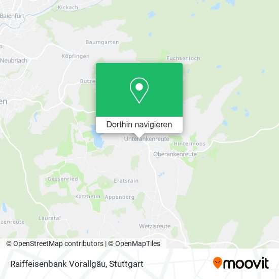 Raiffeisenbank Vorallgäu Karte