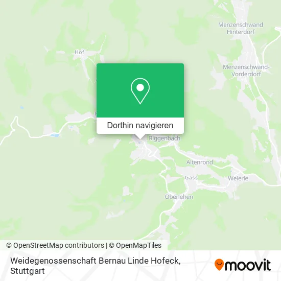 Weidegenossenschaft Bernau Linde Hofeck Karte