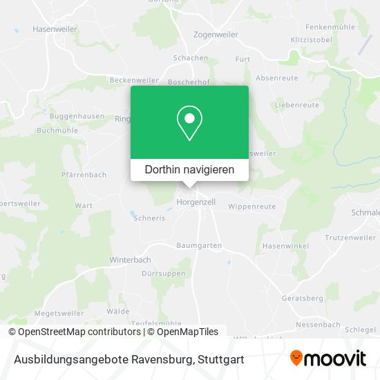 Ausbildungsangebote Ravensburg Karte