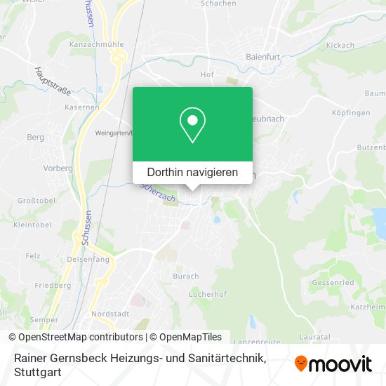 Rainer Gernsbeck Heizungs- und Sanitärtechnik Karte