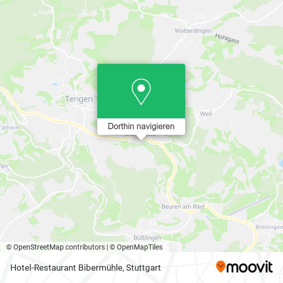 Hotel-Restaurant Bibermühle Karte
