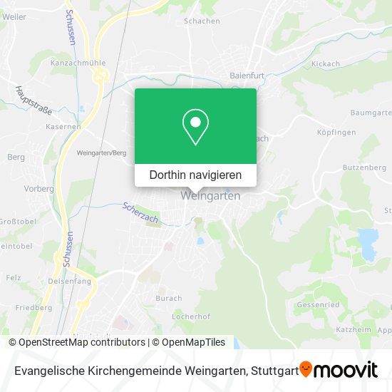 Evangelische Kirchengemeinde Weingarten Karte