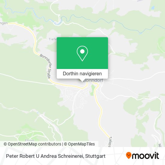 Peter Robert U Andrea Schreinerei Karte