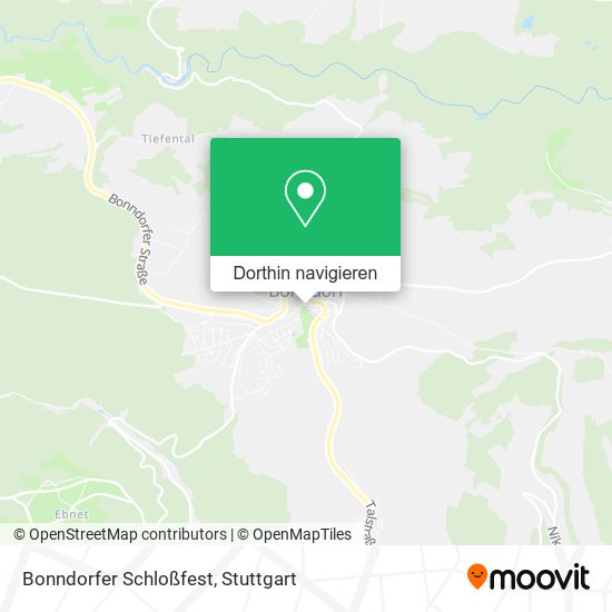 Bonndorfer Schloßfest Karte