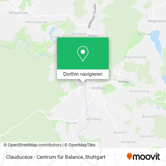 Clauduceus - Centrum für Balance Karte