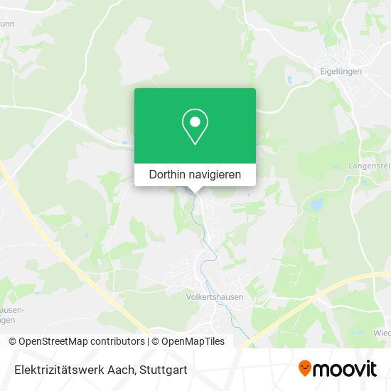Elektrizitätswerk Aach Karte