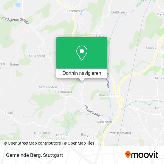 Gemeinde Berg Karte