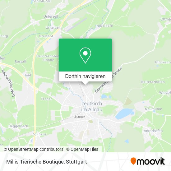 Millis Tierische Boutique Karte