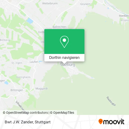 Bwt J.W. Zander Karte