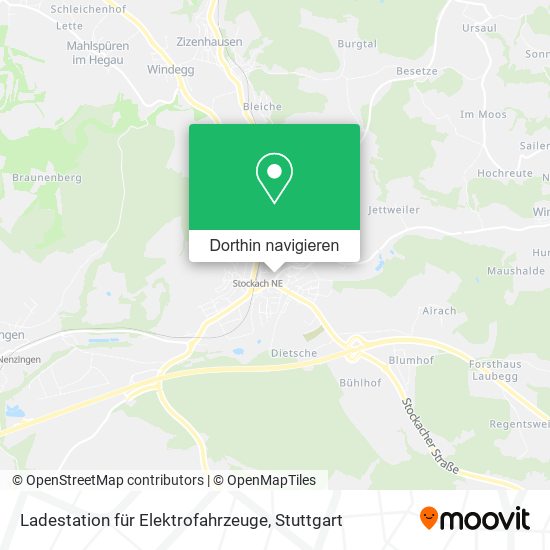 Ladestation für Elektrofahrzeuge Karte