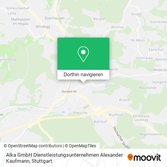 Alka GmbH Dienstleistungsunternehmen Alexander Kaufmann Karte