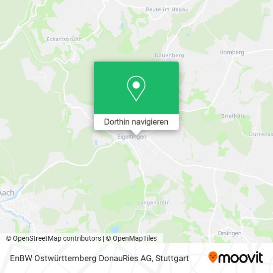 EnBW Ostwürttemberg DonauRies AG Karte