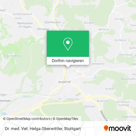 Dr. med. Vet. Helga Oberwittler Karte
