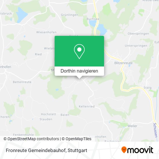 Fronreute Gemeindebauhof Karte