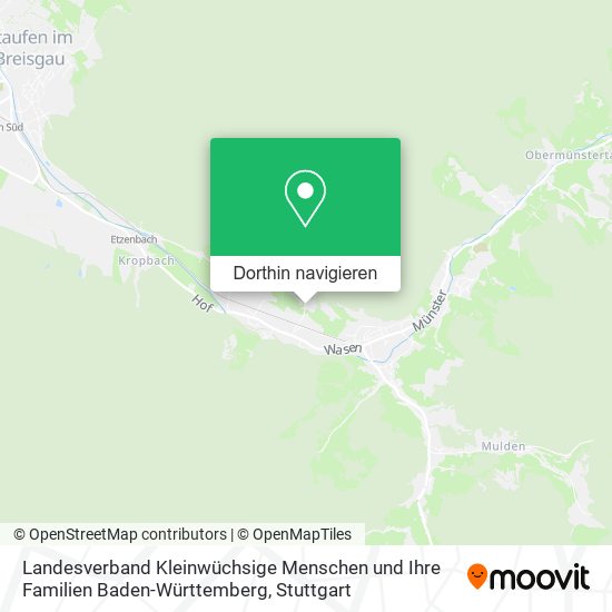 Landesverband Kleinwüchsige Menschen und Ihre Familien Baden-Württemberg Karte