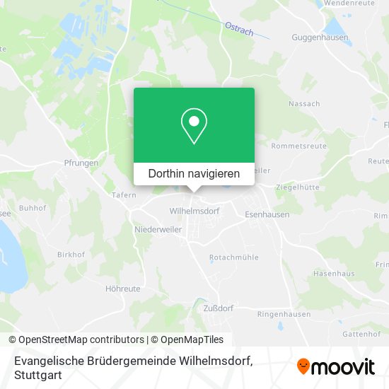 Evangelische Brüdergemeinde Wilhelmsdorf Karte