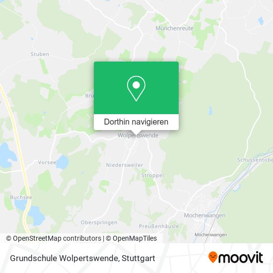 Grundschule Wolpertswende Karte
