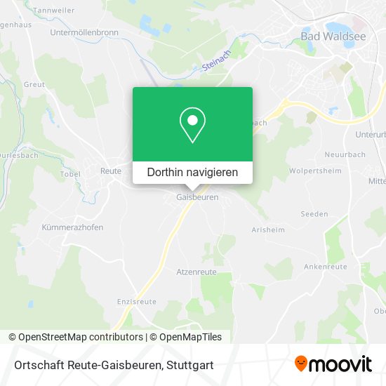 Ortschaft Reute-Gaisbeuren Karte