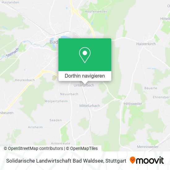 Solidarische Landwirtschaft Bad Waldsee Karte