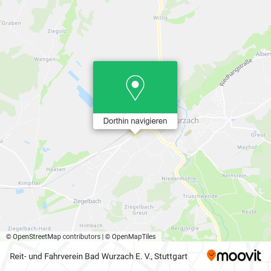 Reit- und Fahrverein Bad Wurzach E. V. Karte