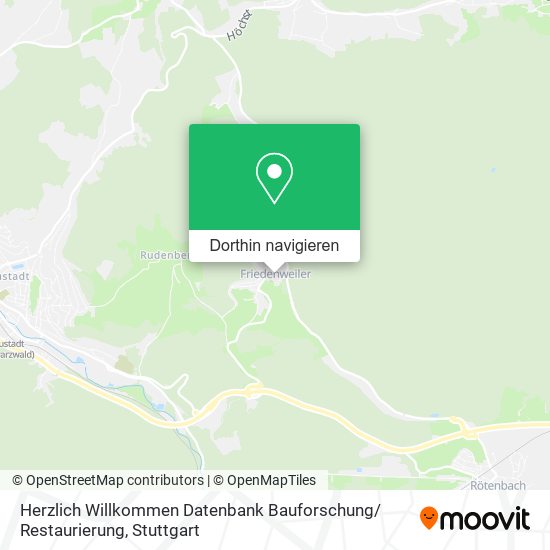 Herzlich Willkommen Datenbank Bauforschung/ Restaurierung Karte