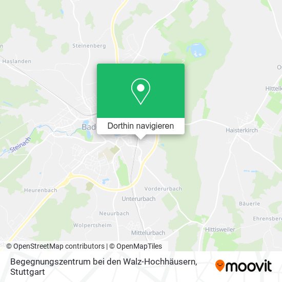 Begegnungszentrum bei den Walz-Hochhäusern Karte