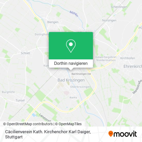 Cäcilienverein Kath. Kirchenchor Karl Daiger Karte