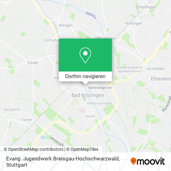 Evang. Jugendwerk Breisgau-Hochschwarzwald Karte