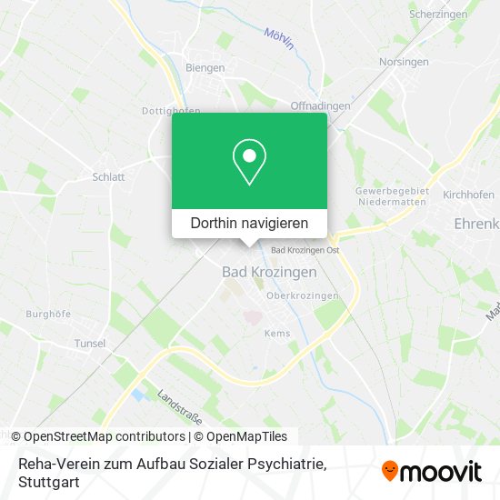 Reha-Verein zum Aufbau Sozialer Psychiatrie Karte