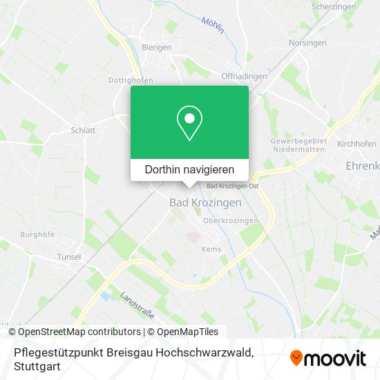 Pflegestützpunkt Breisgau Hochschwarzwald Karte