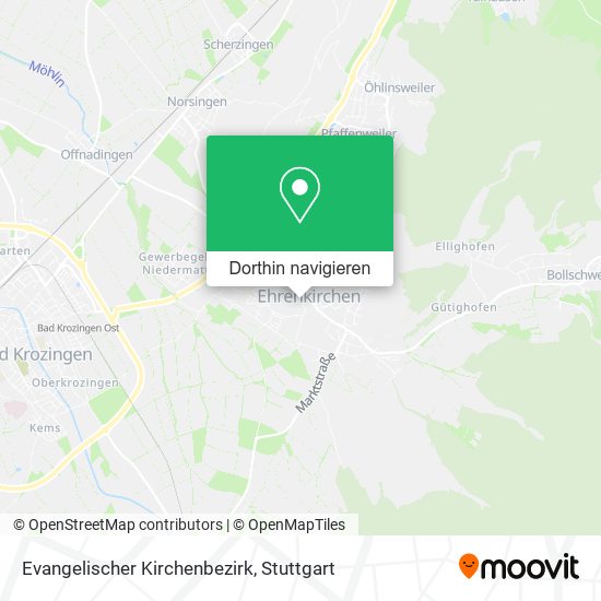 Evangelischer Kirchenbezirk Karte