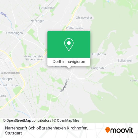 Narrenzunft Schloßgrabenhexen Kirchhofen Karte