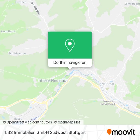 LBS Immobilien GmbH Südwest Karte