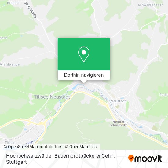 Hochschwarzwälder Bauernbrotbäckerei Gehri Karte