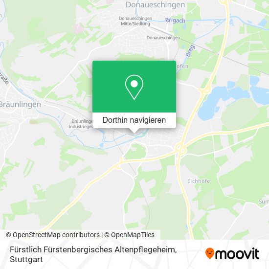 Fürstlich Fürstenbergisches Altenpflegeheim Karte