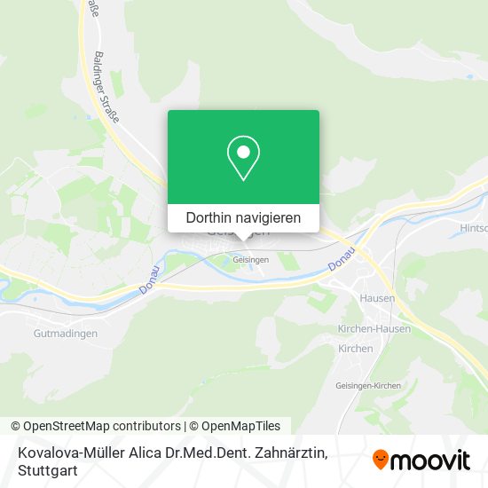 Kovalova-Müller Alica Dr.Med.Dent. Zahnärztin Karte