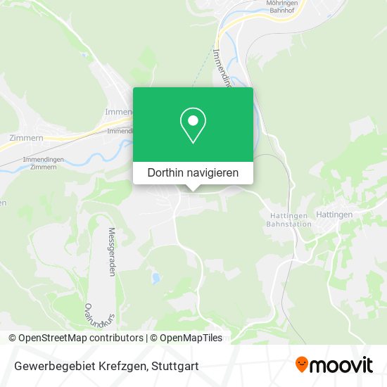 Gewerbegebiet Krefzgen Karte